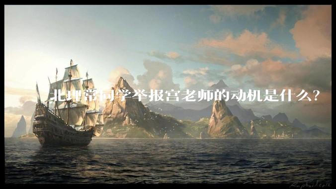 北理常同学举报宫老师的动机是什么？
